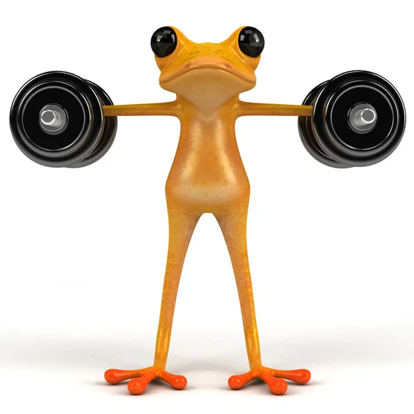 Веселая лягушка - Иллюстрация — стоковое фото