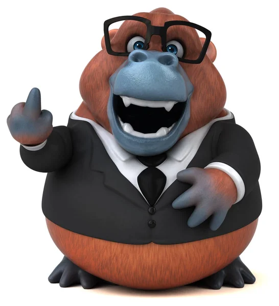 Cartoon character businessman — Stock Photo, Image