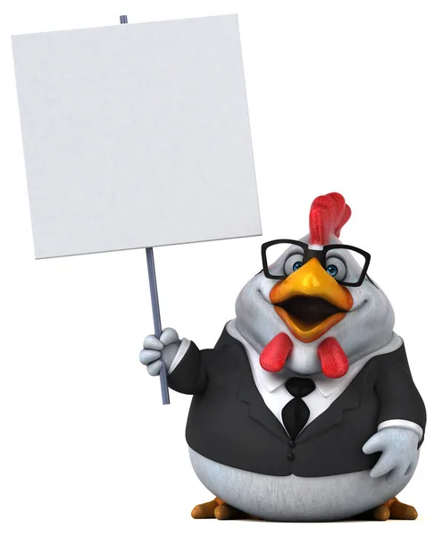 Cartoon character businessman — Stock Photo, Image