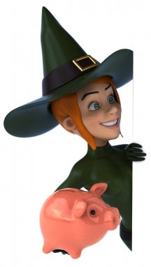 Kumbara ile seksi cadı