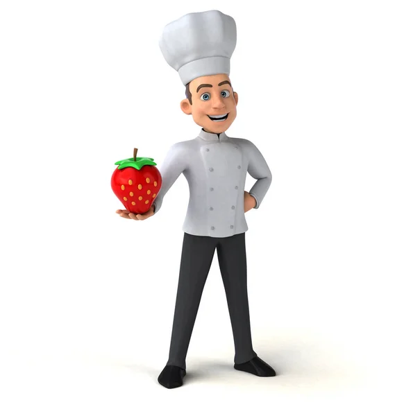 厨师控股草莓 — 图库照片