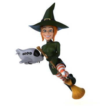 Uçak ile seksi cadı