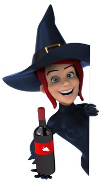 Şarap ile seksi cadı 