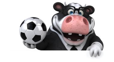 Topu ile eğlenceli çizgi film karakteri 