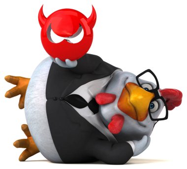 Eğlenceli çizgi film karakteri ile virüs 