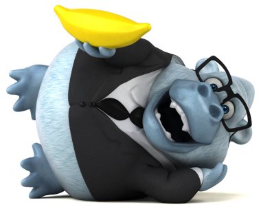 Muzlu komik çizgi film karakteri  