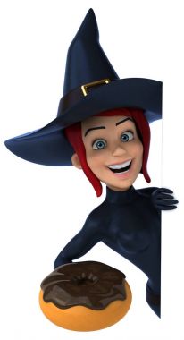  çizgi film karakteri ile çörek  