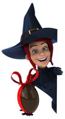 komik çizgi film karakteri ile yumurta  