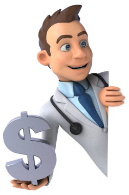 Dolarlı komik çizgi film karakteri  
