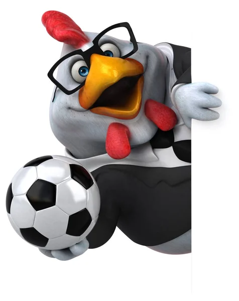 Lustige Cartoon-Figur mit Ball — Stockfoto