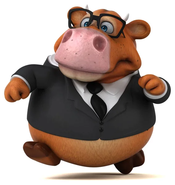 Персонаж мультфильма о бизнесмене — стоковое фото