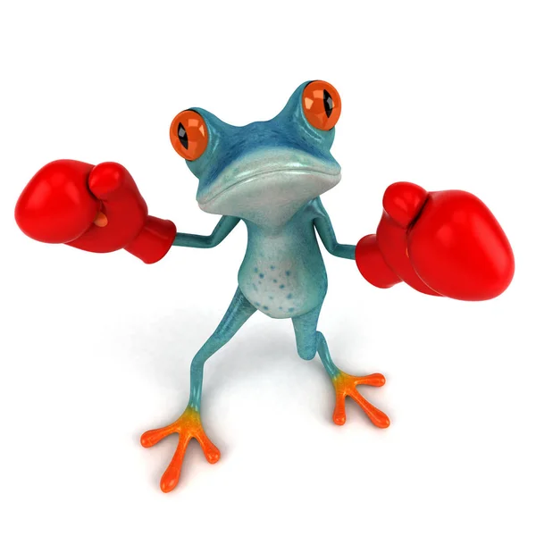 Веселый Боксер Лягушка — стоковое фото