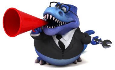 Eğlenceli çizgi film karakteri ile - 3d çizim aracı