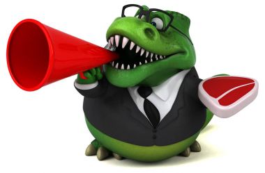 Et - 3d çizim ile eğlenceli çizgi film karakteri