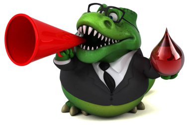 eğlenceli çizgi film karakteri damla - 3d çizim ile