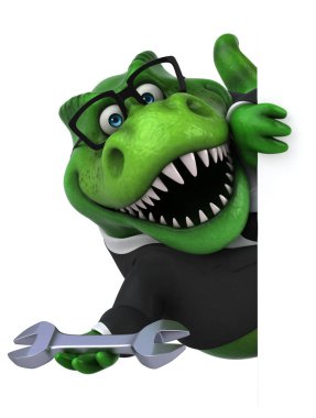 Eğlenceli çizgi film karakteri ile - 3d çizim aracı