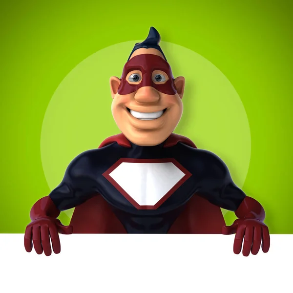 Spaß Superhelden Charakter Illustration — Stockfoto