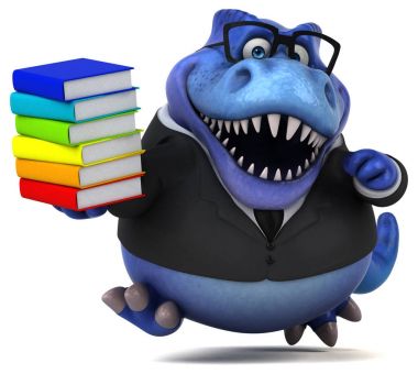 Komik çizgi film karakteri ile - 3d çizim kitapları