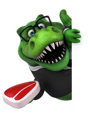 komik karikatür karakter etli - 3d çizim