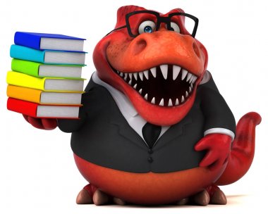 Komik çizgi film karakteri ile - 3d çizim kitapları