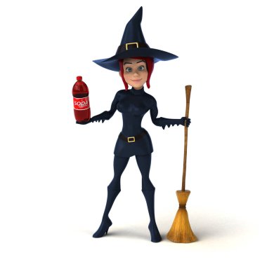 komik karikatür karakter sodalı - 3d çizim