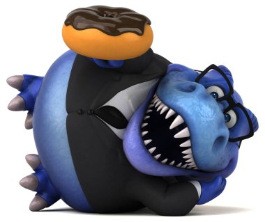 Çörek - 3d çizim ile eğlenceli çizgi film karakteri