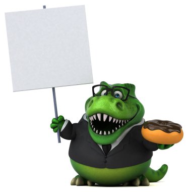 Çörek - 3d çizim ile eğlenceli çizgi film karakteri