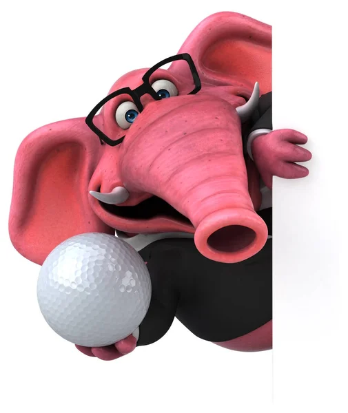 Cartoon Character Holding Ball Illustration — Stock Photo, Image