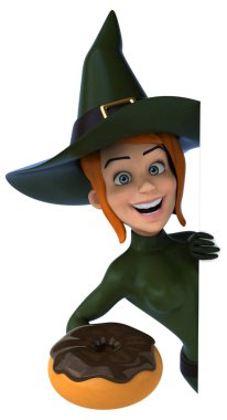 Çörek - 3d çizim ile eğlenceli çizgi film karakteri