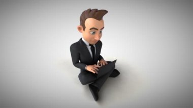 Eğlenceli öfkeli işadamı karakter kodlama - 3d animasyon