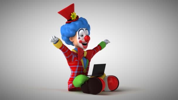 Cartoon Character Angry Clown Coding Animation — Stock Video © julos  #177207102