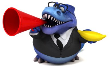 Muz - 3d çizim ile eğlenceli çizgi film karakteri