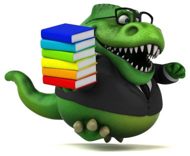 çizgi film karakteri holding - 3d çizim kitapları