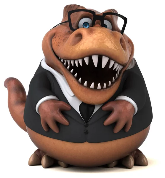 Fun Cartoon Character Businessman Illustration — Stock Photo, Image