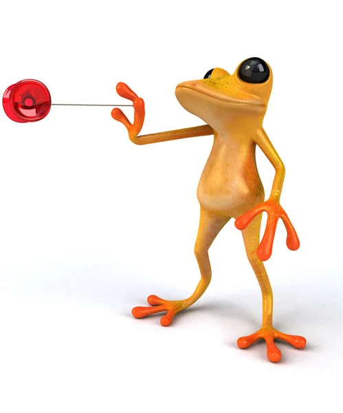 Fun Frog Yoyo Illustration — Stock Photo, Image