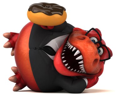 Çörek - 3d çizim ile eğlenceli çizgi film karakteri