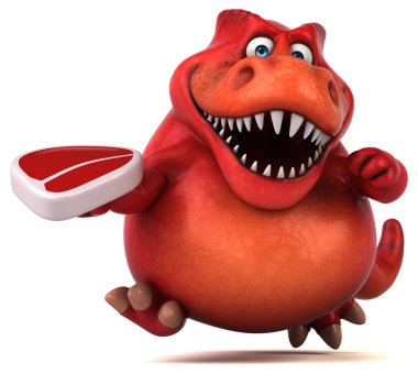 komik karikatür karakter etli - 3d çizim