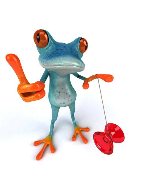 Fun Frog Yoyo Illustration — Stock Photo, Image