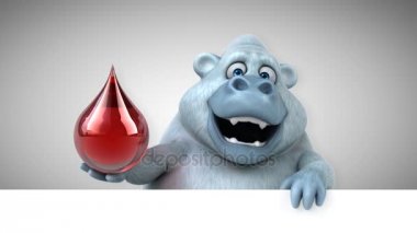 Düşürmeli eğlenceli çizgi film karakteri - 3 boyutlu animasyon 