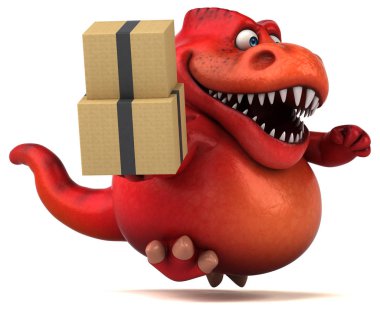 -3d çizim ile eğlenceli dinozor kutuları 