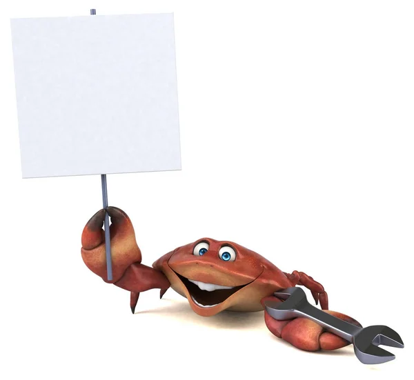 Fun Crab Tool Illustration — Stock Photo, Image