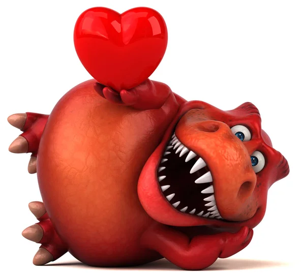 dinosaur with a heart