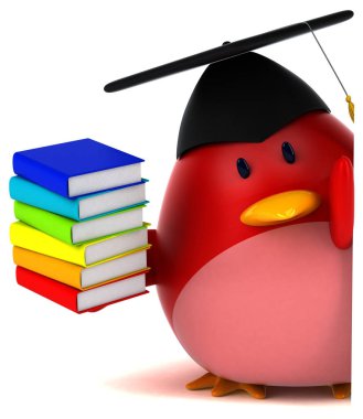 çizgi film karakteri ile - 3d çizim kitapları