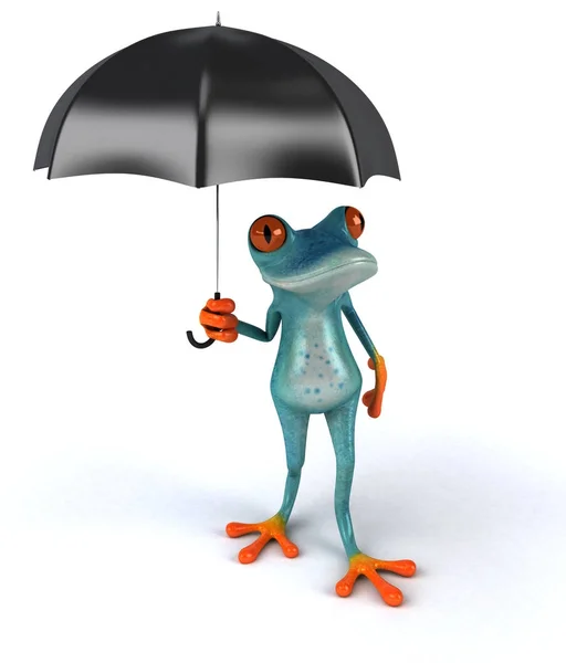 재미있는 개구리 캐릭터 — 스톡 사진
