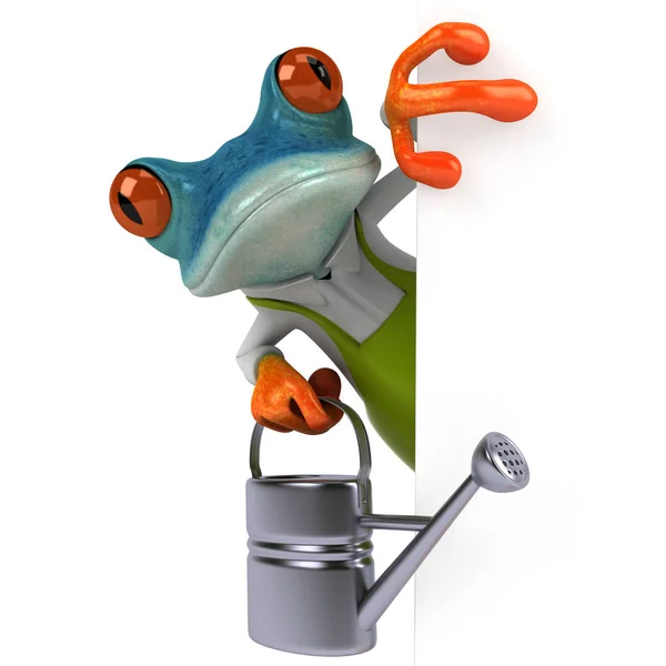 Fun Frog Can Illustration — Stock Photo, Image
