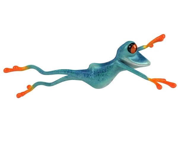 Fun Frog Character Illustration — Stock Photo, Image