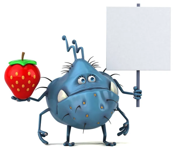 Cartoon Character Strawberry Illustration — Stock Photo, Image