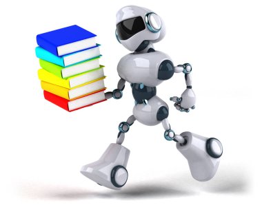 çizgi film karakteri ile - 3d çizim kitapları