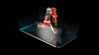 Telefon - 3d animasyon bir Roma asker
