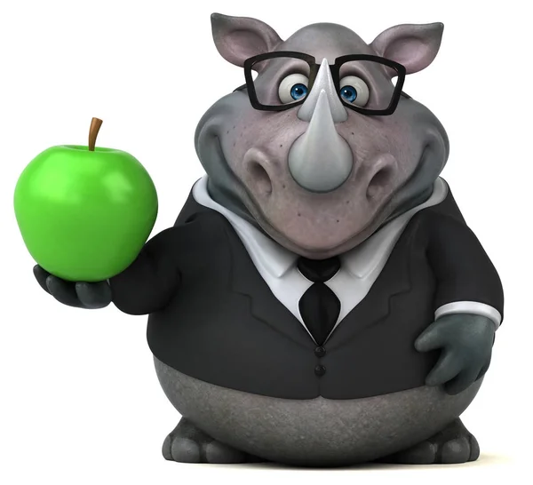 Cartoon Character Apple Illustration — Stock Photo, Image